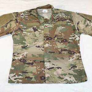US Army Issue Camo ACU Combat Uniform Shirt Coat Top Large Reg